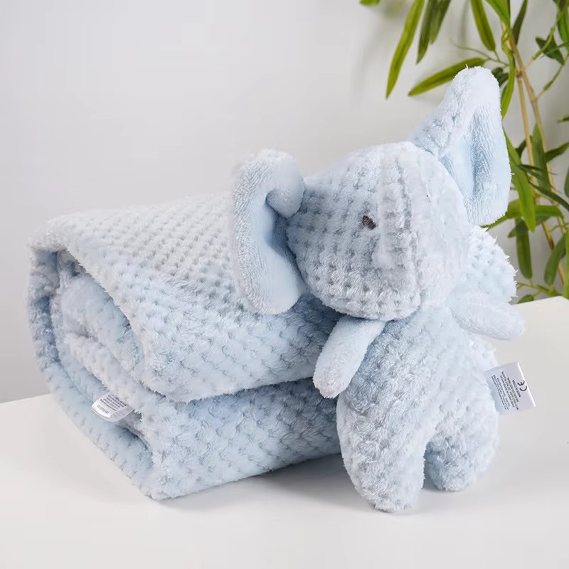 Baby Products For Skin - 2pc/set Cartoon Baby Blanket with Soother