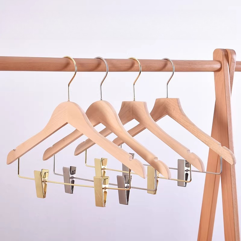 Baby Products To Sell - 5Pcs Solid Wood Kids Clothing Hangers
