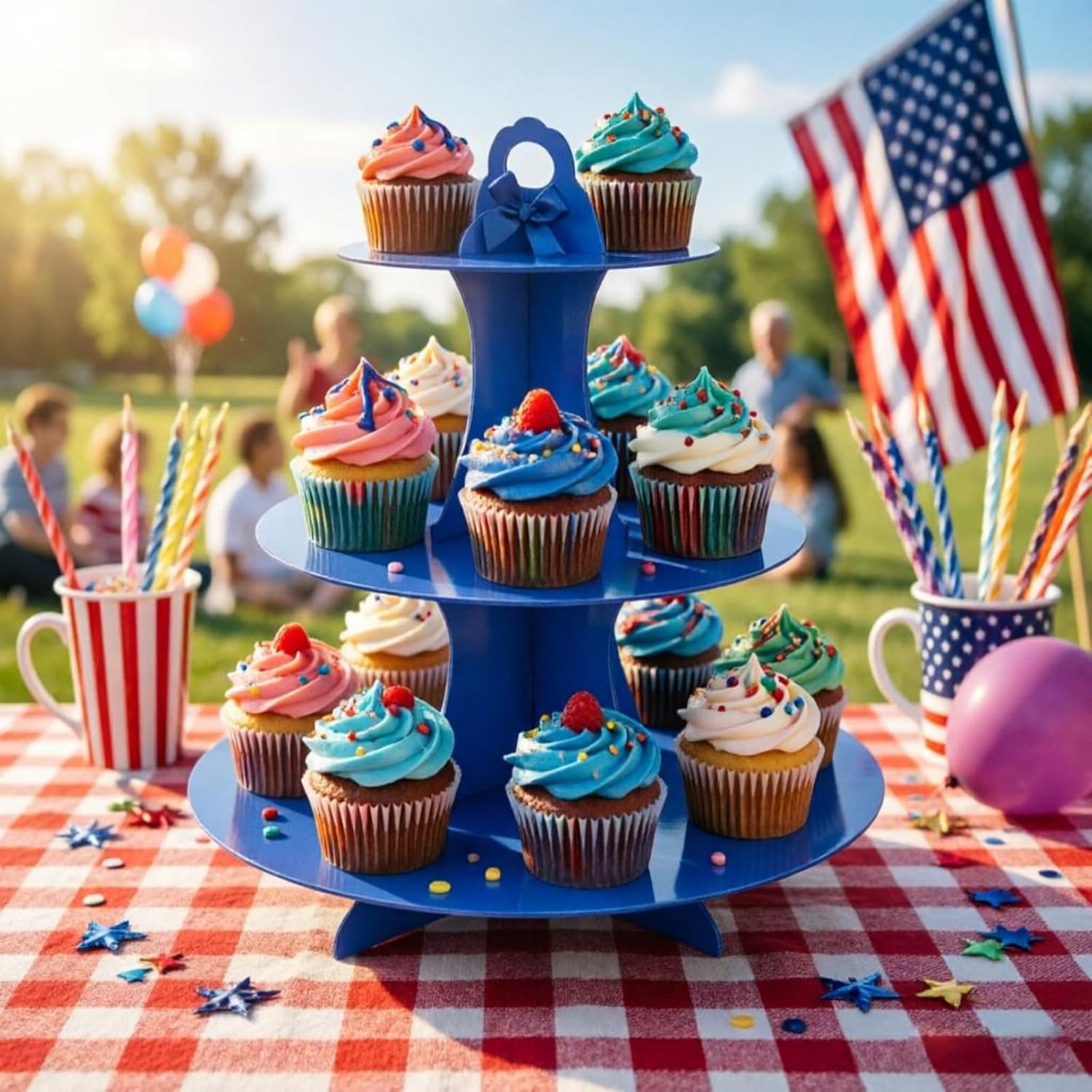 3-Tier Cupcake Stand, 2Pcs, St - Baby Products In incelemesi ve fiyatı
