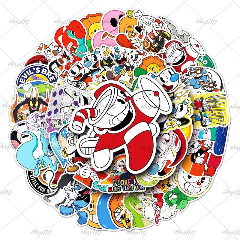 Cuphead Sticker Boy Game Gift  - Zwitsal Baby Products incelemesi ve fiyatı