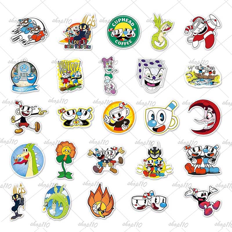 Cuphead Sticker Boy Game Gift  - Zwitsal Baby Products incelemesi ve fiyatı