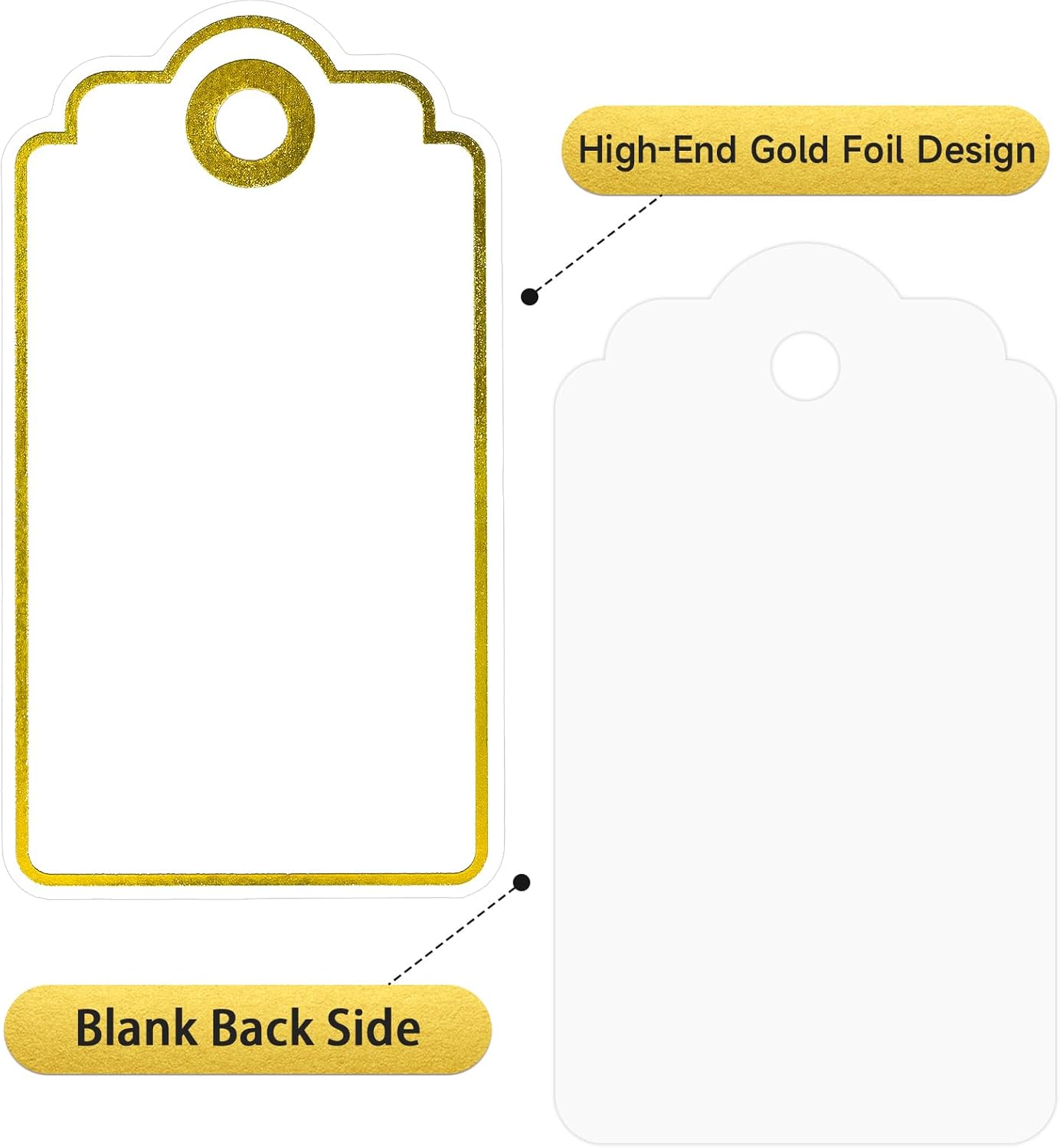 Gold Foil Gift Tags with Strin - Baby Products In incelemesi ve fiyatı