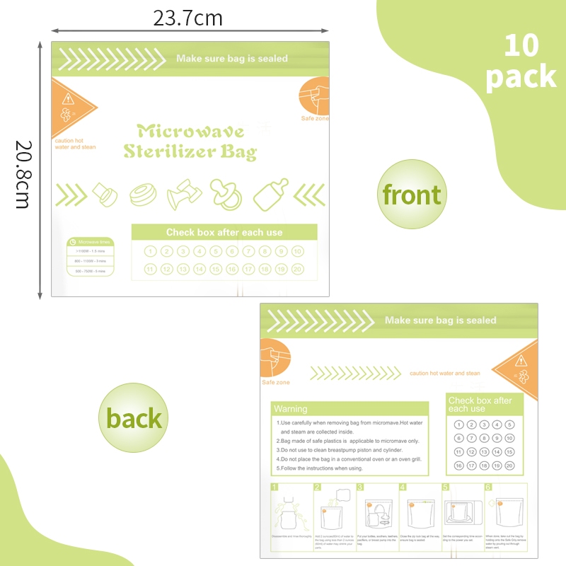 10Pcs Reusable BPA Free Microw - Zwitsal Baby Products incelemesi ve fiyatı