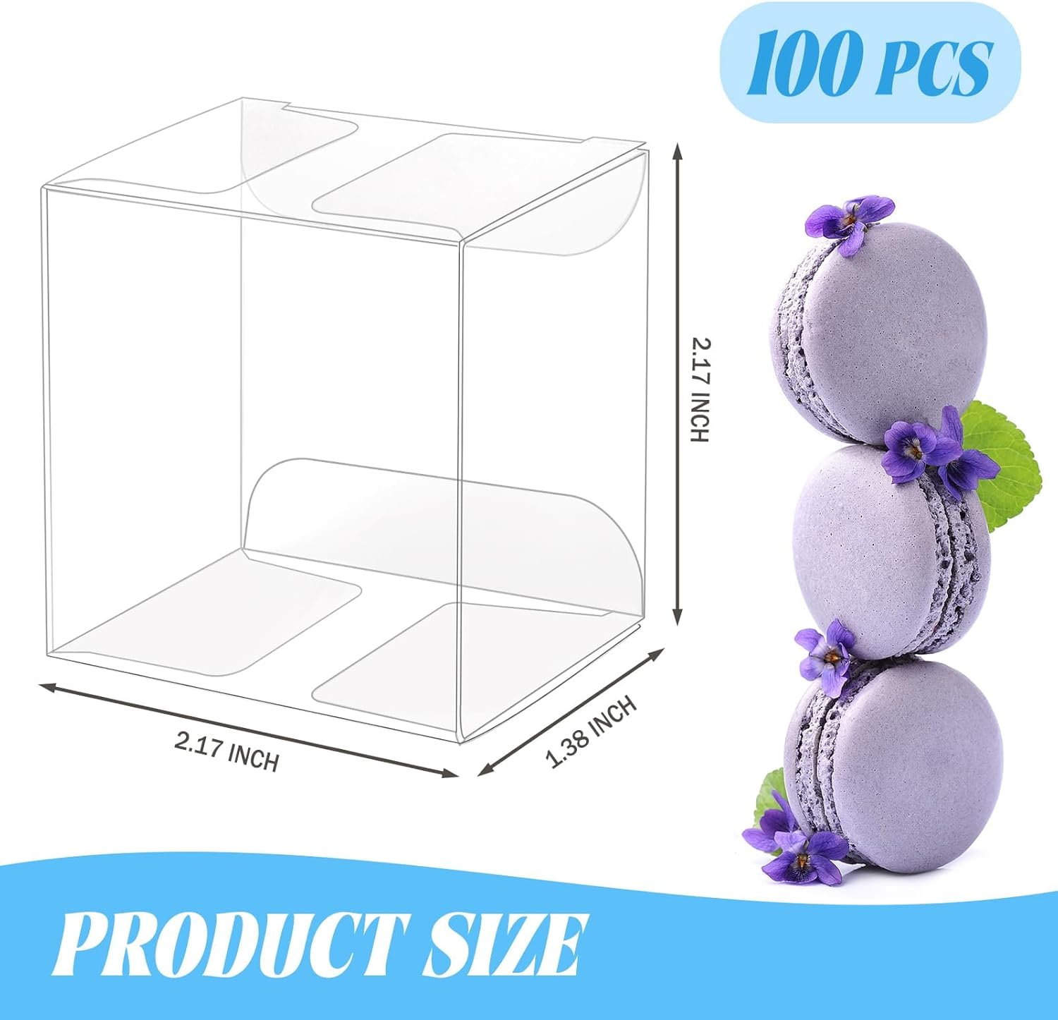 100 Pack Clear Plastic Macaron - Baby Products In incelemesi ve fiyatı