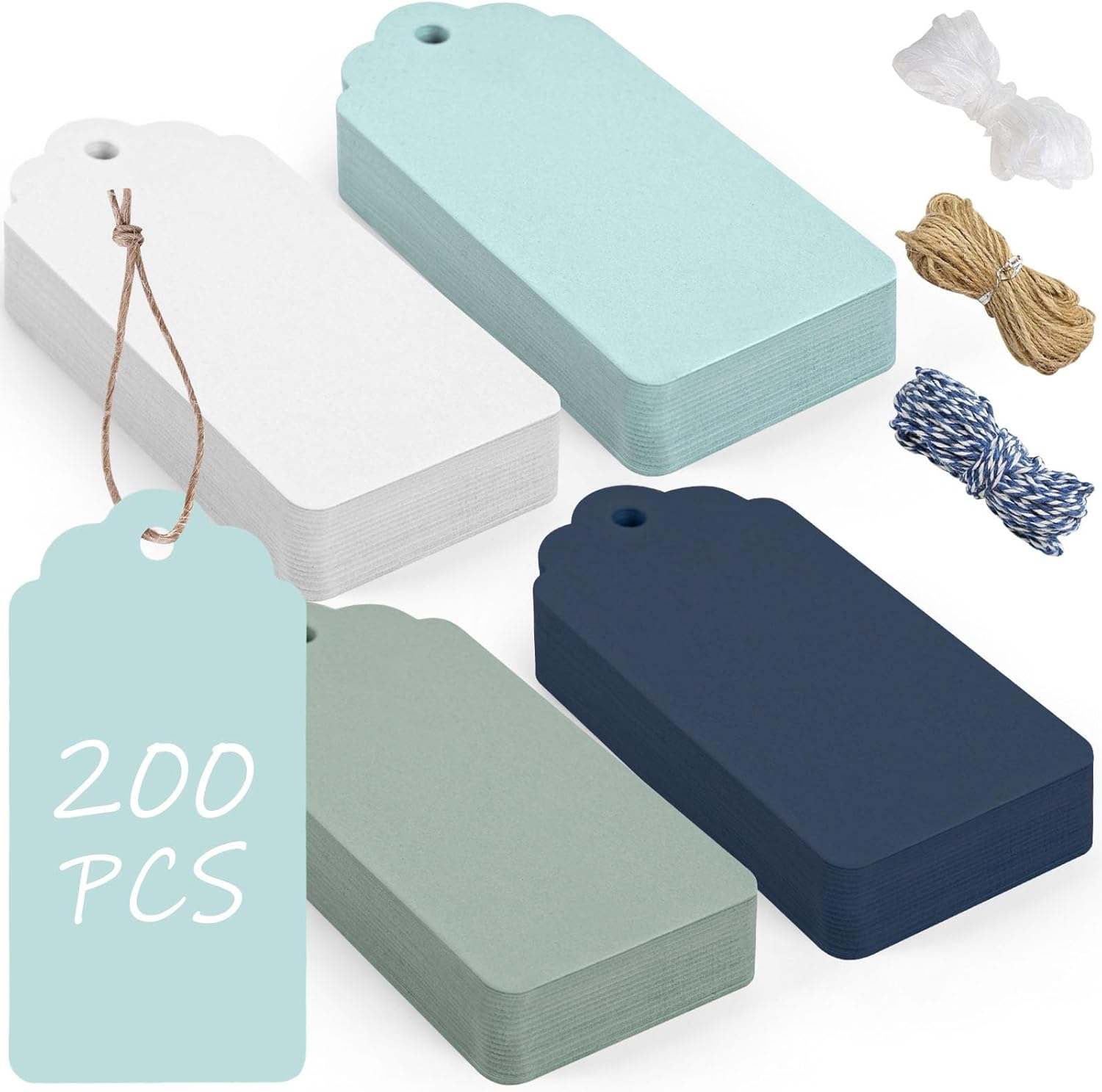 200 PCS Gift Tags with String  - Baby Products In incelemesi ve fiyatı