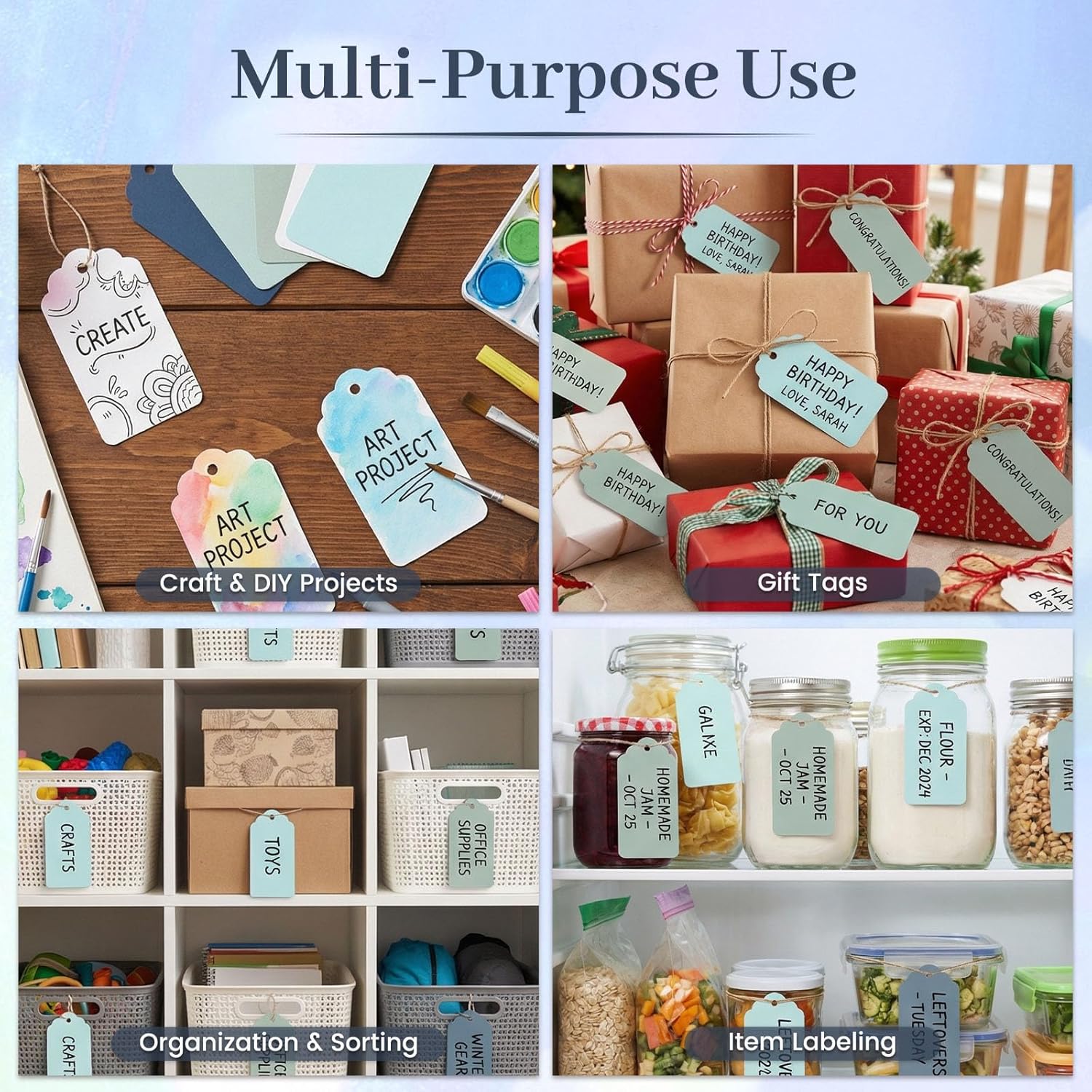 200 PCS Gift Tags with String  - Baby Products In incelemesi ve fiyatı