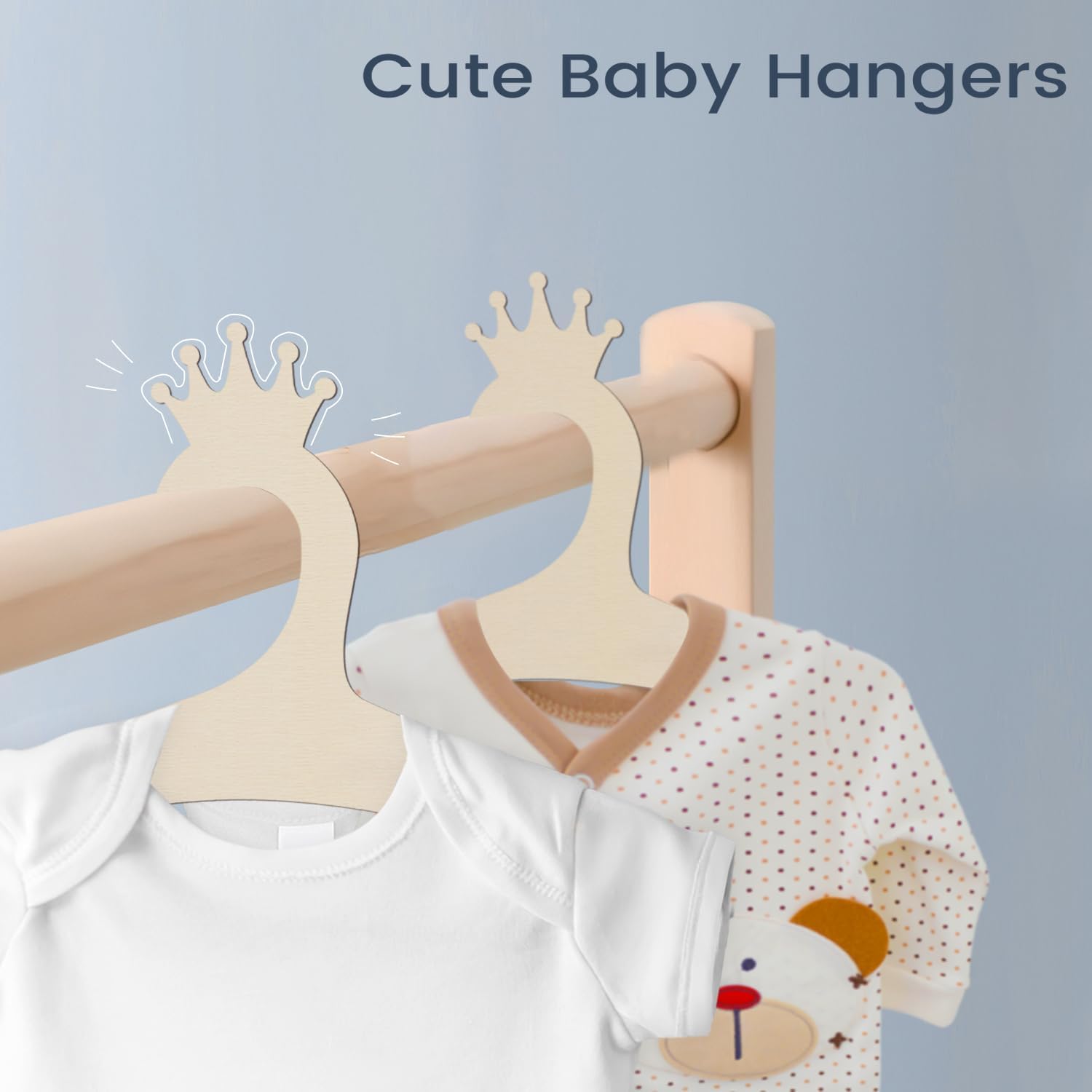Wooden Baby Hangers 9 Inch, Cu - Baby Products In incelemesi ve fiyatı