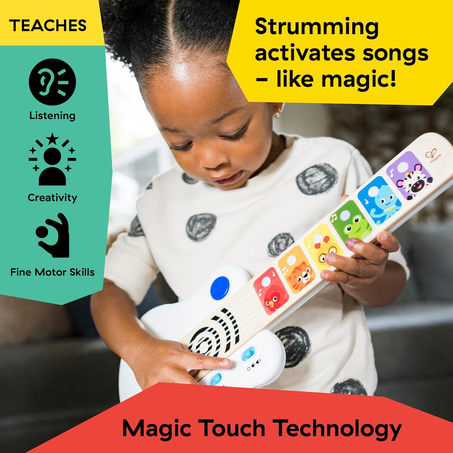 Magic Touch Wooden Toy Guitar  - Baby Products In incelemesi ve fiyatı