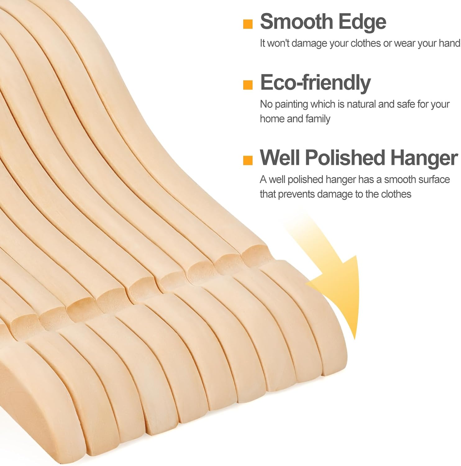 Natural Wood Kids Hangers with - Baby Products In incelemesi ve fiyatı